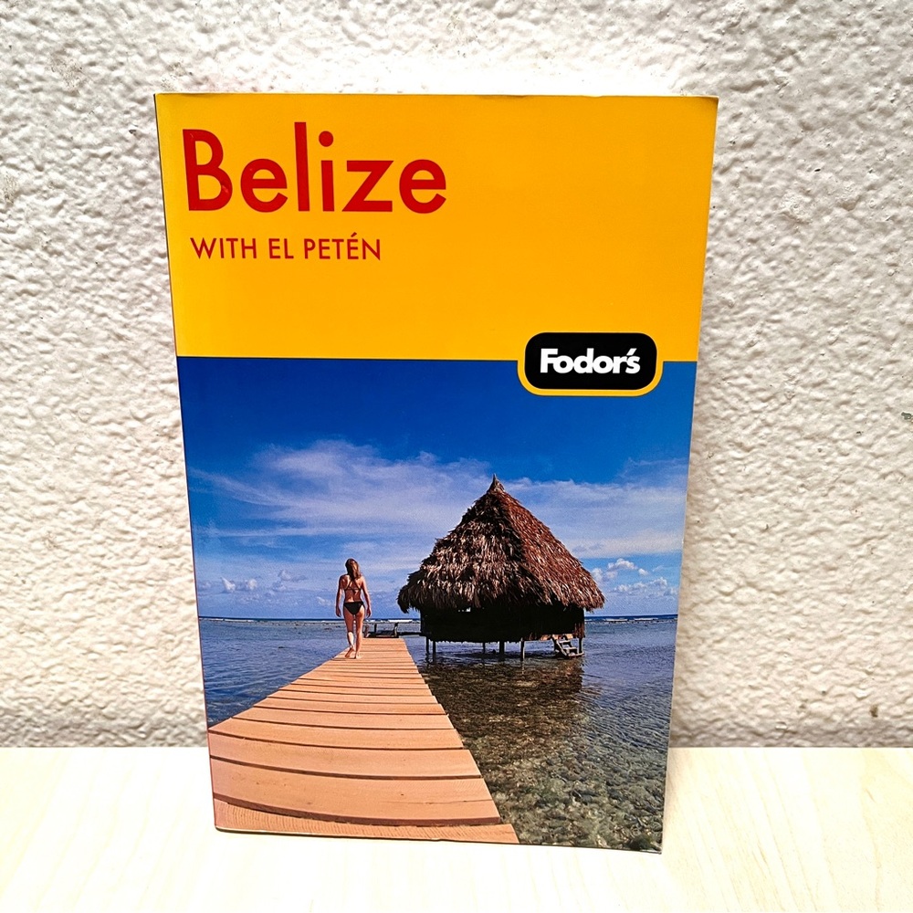 Belize with El Petén Coffee Table Book - Yellow and Blue